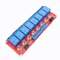 Panel Kontrol Relay PLC 8 Saluran 24V Baixinda High/Low Level Trigger dengan Modul Relay 8 Jalur