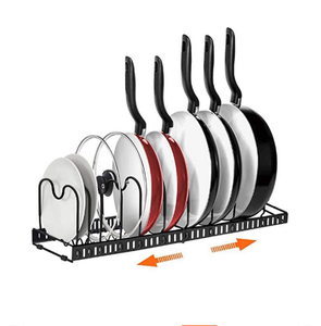 <span class=keywords><strong>Organizzatore</strong></span> Regolabile ed Espandibile per <span class=keywords><strong>Pentole</strong></span> e <span class=keywords><strong>Coperchi</strong></span> da Cucina, per Armadi, Ripiani e Sotto Pensili - Product Image 1