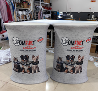Salon commercial Publicité Heavy Duty Au Sol En Aluminium Tube Pop Up Stand Portable Comptoir De Réception Promotion Table Compteur