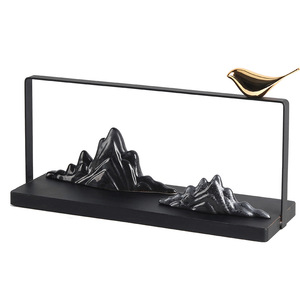 ของตกแต่งภูมิทัศน์จีนสมัยใหม่ ภูเขาจำลองจากเรซิ่น สำหรับตกแต่งห้องชา โมเดลโรงแรมเซน ตกแต่งโต๊ะทำงาน - Product Image 5