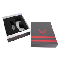 Boîte d'emballage en papier rigide mat personnalisable pour lunettes de ski lunettes montres affichage éponge mousse mate impression par stratification