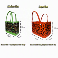 Panier-cadeau de Noël et d'Halloween, sac à main imperméable, grande capacité, sacs fourre-tout en EVA, personnalisation de votre logo