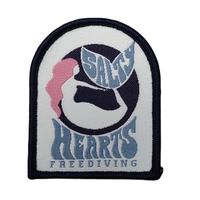 Directement de l'usine personnalisé haute qualité Logo texte tissé Denim Tpu Logo patchs avec Gel Patch patchs personnalisés