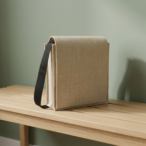 Sac fourre-tout bandoulière bohème unisexe à rayures longues avec fermeture éclair ouverte pour l'automne, le printemps, l'été et l'hiver - Product Image 3
