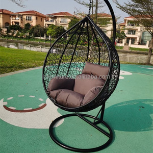 Hanging Chair with Round <b>Frame</b> Hanging Egg Garden <b>Swing</b> <b>Swing</b> Chair Wicker Patio <b>Swings</b> Chair - Product Image 5