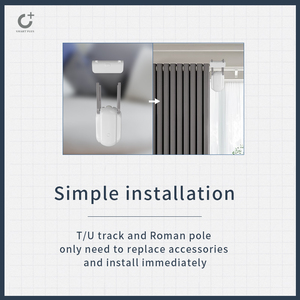 Offre Spéciale la télécommande directe d'usine de commutateur de rideau intelligent Tuya fonctionne avec Alexa et <span class=keywords><strong>Google</strong></span> Home pour le rail romain d'intérieur - Product Image 6