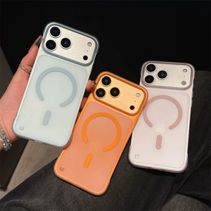 Matte Shockproof Anti-fingerprint Tpu Phone <b>case</b> for iphone 17 16 <b>Wireless</b> <b>Charge</b>,for iphone 17 Pro Max <b>case</b> Thin Matte - Product Image 4