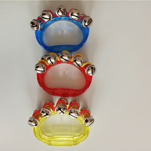 Jingle-muñequera con campanas de Metal y plata para niños, Juguete Musical colorido, instrumentos musicales para guardería - Product Image 4