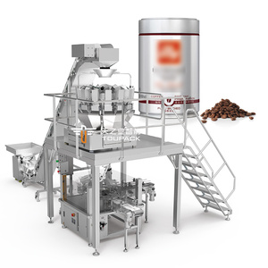 Cà phê Điện 1kg 2kg <span class=keywords><strong>5kg</strong></span> Cà Phê Mặt Đất máy đóng gói Dây Kéo Túi toàn bộ đậu cà phê máy đóng gói - Product Image 4