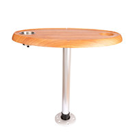 HANSE MARINE Dessus de table ovale ASA Dessus de table en plastique haute résistance aux UV et aux intempéries pour bateau yacht