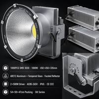 Projecteurs LED UFO commerciaux à haute luminosité 100000lm 170lmw 1000w 1000 Watt avec abat-jour en aluminium pour terrains de badminton