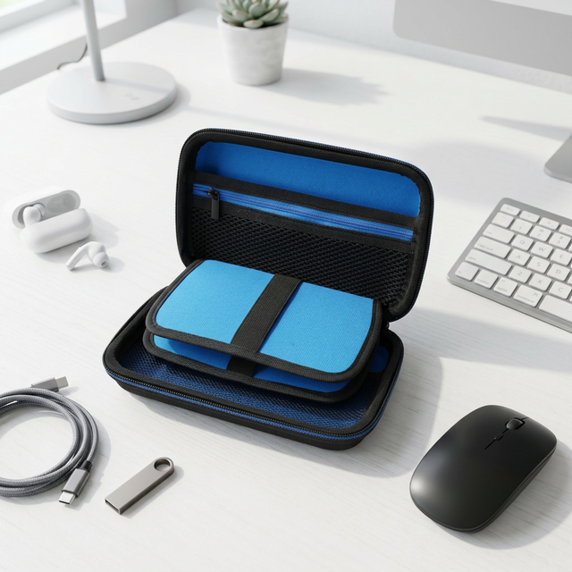 EVA Waterproof Hard Drive & Storage Case for Memory Cards and USB Flash Drives