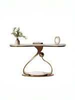 Console murale longue et étroite multifonctionnelle en quartz, style moderne et minimaliste, pour entrée et couloir, au design luxueux et discret
