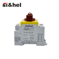 Disjoncteur d'isolement CC Sihel GF51-40 4P à verrouillage automatique 600V 800V 1000V 1200V 50/60Hz en PC avec poignée rouge pour panneaux photovoltaïques