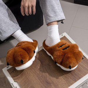 Linda nouvelles femmes hiver chaud mignon amusant maison doux peluche coton <span class=keywords><strong>tigre</strong></span> griffe <span class=keywords><strong>patte</strong></span> pantoufles - Product Image 3