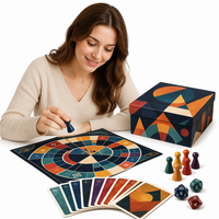 Créez votre propre jeu de société personnalisé : service complet de conception, impression, ensemble de jeu en carton avec plateau, cartes, boîte, jetons et cartes personnalisés (OEM)