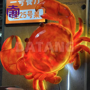 Escultura de Cangrejo Personalizada, Estatua Artística, Decoración para Jardín o Restaurante, Resina de Fibra de Vidrio, LED IP65, Paisajismo, Navidad, Ramadán - Product Image 3