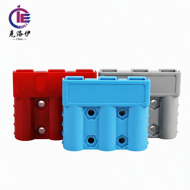 350A 600V Bi-Pol Lithium Battery Power Terminal Connector Red Blue  DC Quick Disconnect Plug Forklift RV Solar Energy Storage