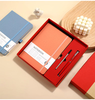 Cuaderno de Tapa Dura Cosido con Hilo de Cuero de Lujo al por Mayor, Diario de Negocios Personalizable Corporativo con Bolígrafo y Juego de Caja de Regalo USB