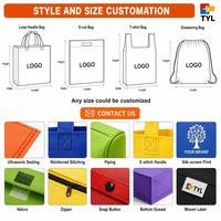 Tas Jinjing Non Woven untuk Anggur, Tas Belanja Personalisasi dengan Sekat dan Pegangan Pendek untuk Kemasan Hadiah Anggur, Logo Custom