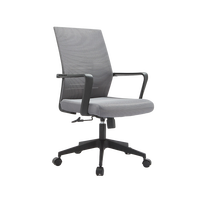 Chaise de bureau ergonomique pivotante en tissu, chaise de direction réglable en maille, mobilier de bureau commercial à prix abordable