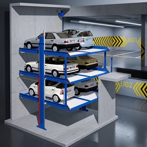 Ascenseur hydraulique souterrain de stationnement de 3 niveaux de Desiree avec la construction en acier pour le <span class=keywords><strong>parking</strong></span> de voiture 1 an de garantie - Product Image 1