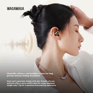Tai nghe không dây WAGAWAGA, công nghệ dẫn âm không đau, thể thao, Bluetooth, công nghệ TWS, chống ồn khi chạy bộ - Product Image 4