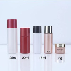 Botella de Tónico PET Mate Esmerilado Rosa de 30ml 50ml 60ml 80ml 100ml 120ml 150ml con Tapas de Rosca Doradas, Envase para Cosméticos - Product Image 3