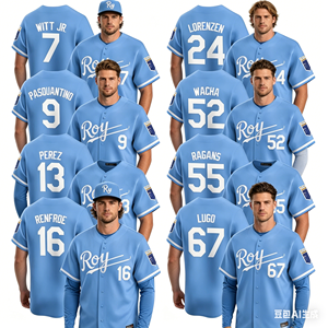 Camisetas de Béisbol de Edición Limitada Alternativa de Kansas City 2025 para Hombre y Mujer, Uniformes para Adultos con Bordado y Costuras Cortas, Secado Rápido para Verano - Product Image 6