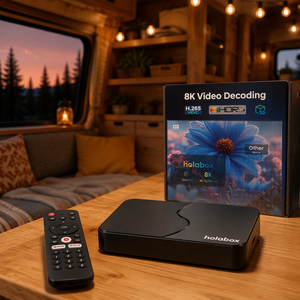 Boîtier <span class=keywords><strong>IPTV</strong></span> Super Stalker 8K HDR Hola HiiTV Lemon TV Holabox Android 15 avec Wi-Fi puissant et télécommande Bluetooth, compatible OEM, meilleures ventes USA <span class=keywords><strong>Europe</strong></span> - Product Image 5