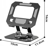 Accessoires Consommateur Très Vendus 360 °   Support d'ordinateur portable pliable et rotatif réglable pour bureau, rehausseur stable pour ordinateur portable