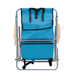 Gear <span class=keywords><strong>Silla</strong></span> de <span class=keywords><strong>mochila</strong></span> de acero de 5 posiciones <span class=keywords><strong>con</strong></span> bolsa de refrigeración <span class=keywords><strong>Silla</strong></span> de <span class=keywords><strong>playa</strong></span> plegable portátil para acampar al aire libre <span class=keywords><strong>con</strong></span> mango de madera - Product Image 2