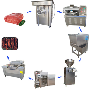 Sausage Vacuum Meat Mixer Chicken Sausage Production Line Fish Smoking Device - Product Image 4
