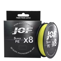 Ligne de pêche tressée JOF haute performance en PE X8 100m, flottante ou coulante, pour rivière, lac, ruisseau, usage extérieur