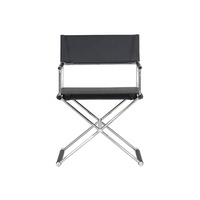 Fauteuil de direction moderne en acier inoxydable et cuir, fauteuil de bureau de loisirs, fauteuil de salon pour la maison et l'hôtel