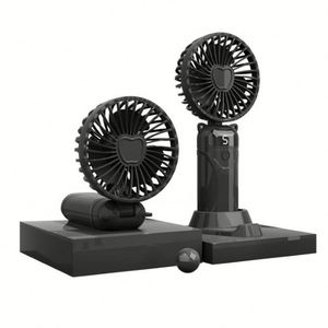 Ventilador de Mano Recargable en Oferta, Ventilador de Escritorio Personalizado, Mini Ventilador Portátil de 3 Velocidades con Control de un Botón, para Uso Doméstico y en Exteriores, de Plástico - Product Image 1