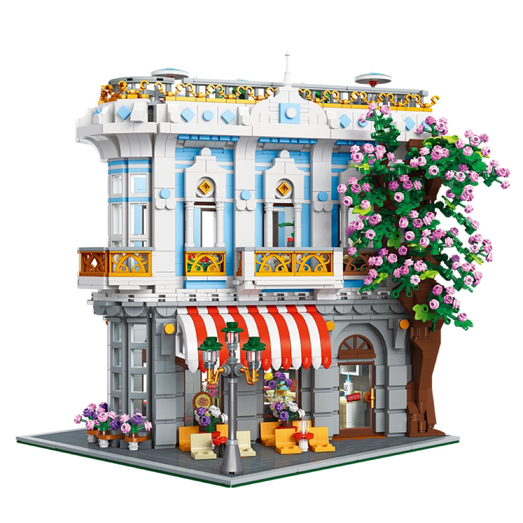 Lego Parisian Restaurant MOC 10212 City Street View