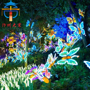 Linternas de Seda con Diseño de Insectos, Ideales para Crear Escenarios de Recorridos Nocturnos en Parques - Product Image 2