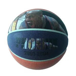 Cuir synthétique personnalisable à Photo, accessoire de basket-Ball avec Photo officielle taille 7 pour entraînement et exercices, vente en gros,