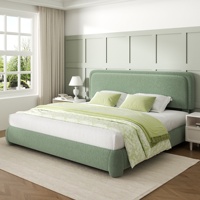 Lit convertible motorisé sur mesure, taille Queen, en velours luxueux, double moteur, capitonnage artisanal, design moderne, gain de place