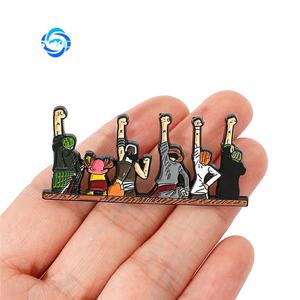 Broche de Metal Creativo Japonés de una Pieza con Personajes de Dibujos Animados de Luffy, Zoro y Chopper - Product Image 4