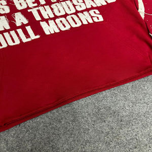 Sudadera con Capucha de Alta Calidad, 100% Algodón, Talla Grande, Bordada con Logotipo Personalizado, Brillante, con Diamantes de Imitación, Pedrería Colorida, 500 - Product Image 5