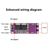 AM32 단일 유닛 ESC 32비트 2-4S 향상된 버전(5V2A BEC 지원 포함) 크롤러 FPV 드론 모델 비행기용 PWM/DSHOT 신호 지원