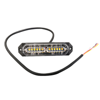 Xiongke C1 12V/24V Bernsteinfarbene LED-Seitenmarkierungsleuchte |   Hochintensives 6W Aluminium-Blinklicht für LKWs und Einsatzfahrzeuge