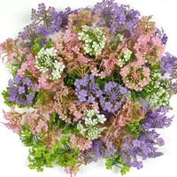 Têtes de fleurs d'hortensia artificielles en plastique faites à la main, écologiques, durables, accessoires floraux DIY, fausses têtes de fleurs à piquer