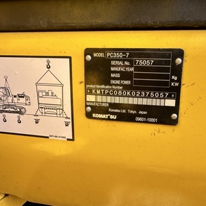 Excavatrice sur chenilles Komatsu PC350 de haute qualité, d'occasion, lourde et performante - Product Image 4
