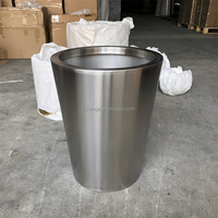 Grands pots et jardinières en acier inoxydable, design moderne pour la décoration de la maison et des hôtels, utilisation en extérieur et en intérieur