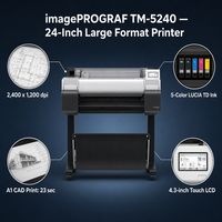 Nouvelle imprimante traceur grand format Can on TM-5240 A1 5 couleurs avec encre pigmentée LUCIA TD pour dessin CAO sans bordure sur rouleau de 24 pouces