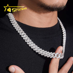 हॉट सेलिंग हिप हॉप गहने 15 मिमी ठोस 925 चांदी वाले बॉक्स क्लैंप पुरुष नेकलेस पुरुषों नेकलेस नेकलेस को बढ़ावा देना - Product Image 6