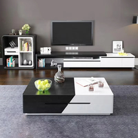 Mobilier nordique moderne de luxe pour coin salon industriel meuble TV et ensemble de tables basses design